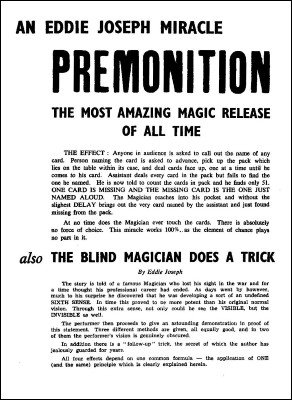 Premonition by Eddie Joseph
